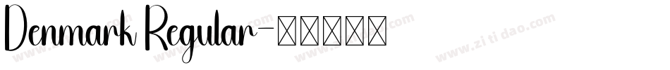 Denmark Regular字体转换